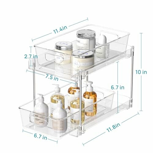 Vtopmart 2 Tier Bathroom Storage Organizer