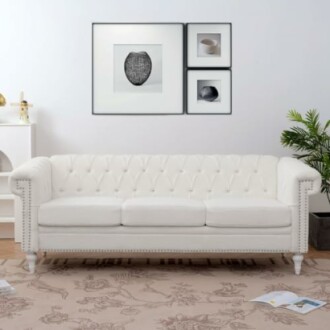 Velvet Chesterfield Sofa